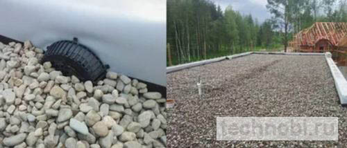 Пригрузка кровельного балласта