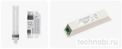 Виды балластов для УФ-ламп