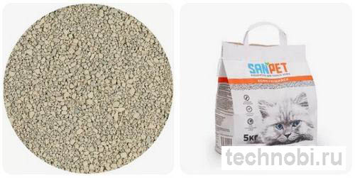 Комкующийся наполнитель из бентонитовой глины для кошачьего туалета