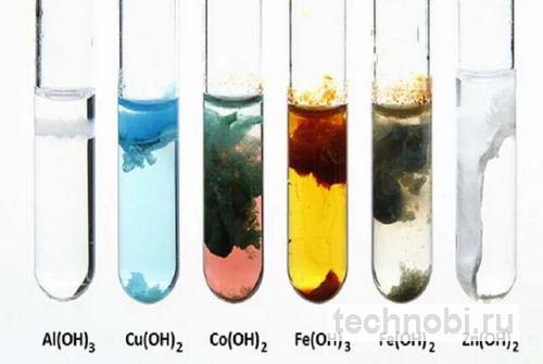Внешний вид гидроксидов железа