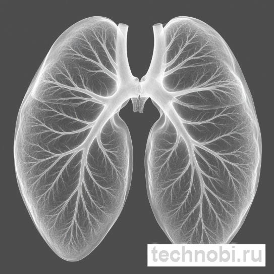 Рентген лёгких при графитовом пневмокониозе