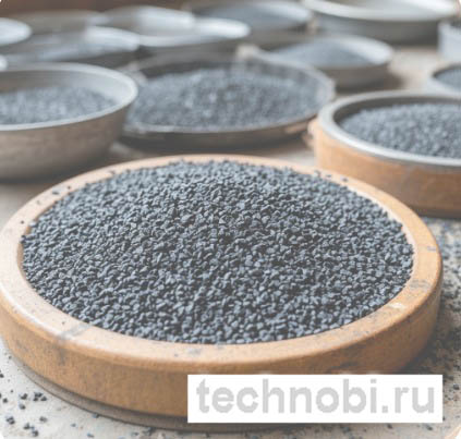 Таблица содержания примесей в различных сортах графита