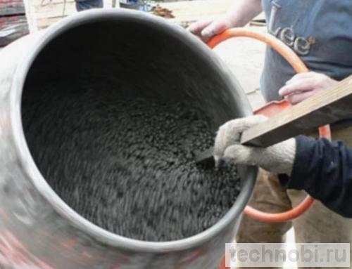 Приготовление бетонной смеси