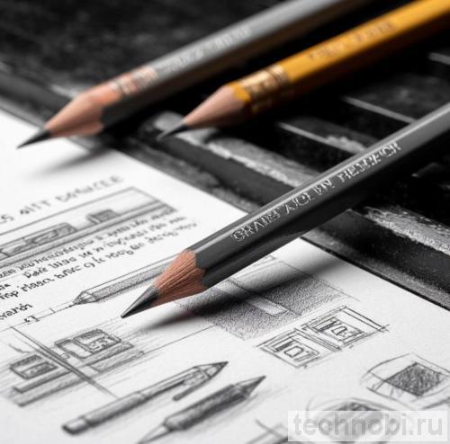 Графит в карандашах