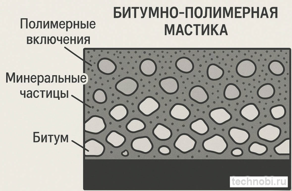 Состав мастики гидроизол: битум, полимеры, наполнители