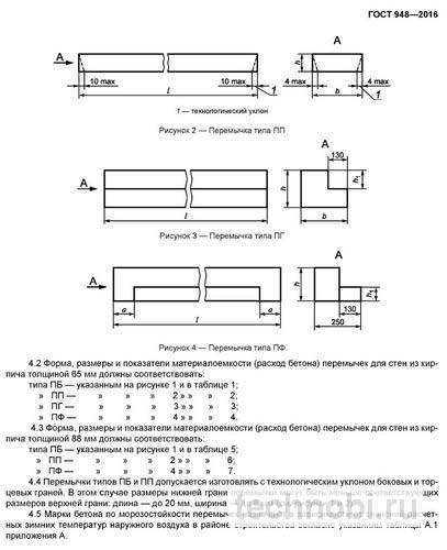 ГОСТ на перемычки и ригеля