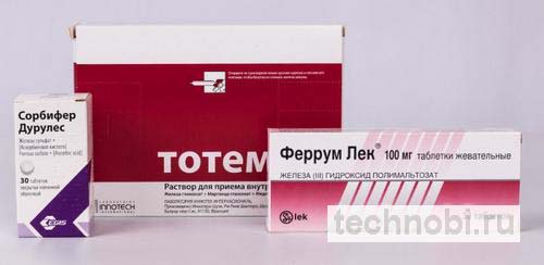 Препараты железа в аптеке