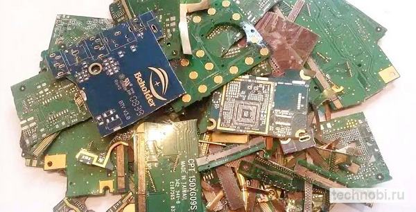 Печатные платы с содержанием золота и серебра для переработки