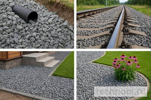 Применение щебеночного балласта