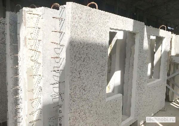 Применение стеновых блоков и панелей