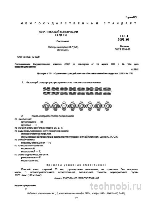 ГОСТ 3091-80: Плоские канаты 8x4x7 и цена ошибки при выборе