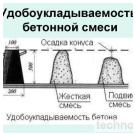 Подвижность и удобоукладываемость бетонной смеси